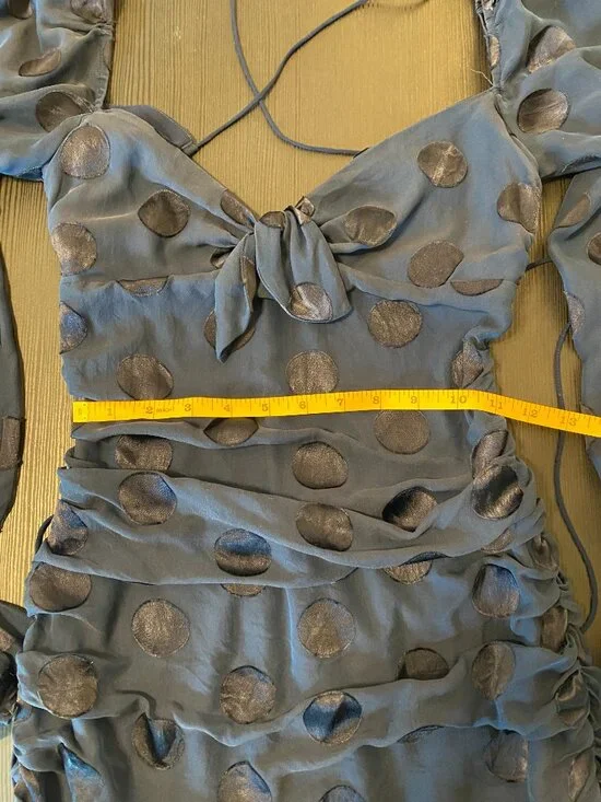 For Love & Lemons Lula Dress β Size XS β Navy Blue β Mini β Cocktail Dress - Picture 8 of 13